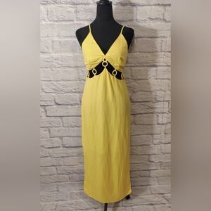 Women Yellow Sleeveless Ring Detail Maxi Dress Future Collective Jenee Naylor
